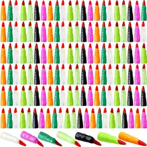 140 Pcs Colorful Witch Fingers Plastic Witch Fingers Finger Pointers for Halloween Witch Cosplay Masquerade Costume Party Decorations, 7 Colors
