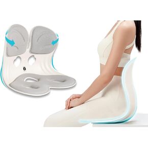BKT Seat Cushion Chair Ergonomic Office Chair Cushions Lumbar Support for Office Chair Pillow Ideal for Students Office Workers Nursing Mothers Long Sitting Outdoor Fishing Floor Chair