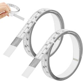 2 PCS Self Adhesive Measuring Tape, Sticky Measuring Tape Workbench Ruler Adhesive Table Sticky Measuring Tape Ruler for Woodworking, Saw Table, Drafting Table, Left to Right, 78inch(White)