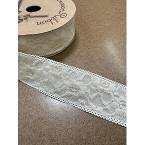 Sedona Designz Floral Pattern Lace Ribbon: 1.5" Wide x 10 Yards - Perfect for Decorating, Floral Design, and Crafting Projects - Ivory