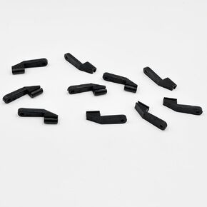 10pcs RC Airplane Swing Swing Keepers يناسب قضيب 2 مم من RC طائرة RC طائرة DIY طرازات استبدال الطائرة (2 مم أسود)