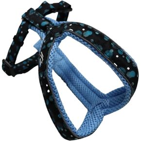 [白山:Hakusan] Y Type Mech Dog Harness Dot Made by Japanese,Comfortable, Light, Easy Put on-Off, 35- Small & Medium God, Sky Blu