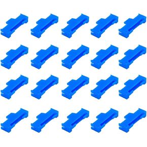 20pcs مؤازرة كبل كبل قفل موصل كابل موصل كبل كبل قفل سلك الرصاص ل RC Airplane Car Boat RC Toy DIY Part (Blue)