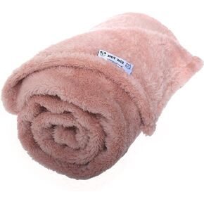Fluffy Fleece Pet Blanket - Soft & Warm Throw for Dogs & Cats (Pink, Small (23.6x31.5))