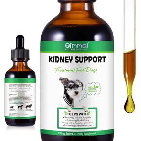 Pet Kidney Support for Dogs, Veterinarian Formulated, Supports Healthy Kidney Function in Dogs, Promotes Overall Physical Health and Vitality, Herbal Supplement, Easy to Absorb, 2 oz