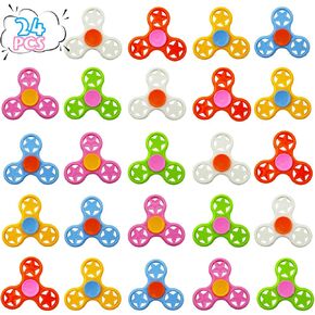 24 Pack Fidget Spinner Fidget Toys,Party Favors Supplies Birthday Gifts Goodie Bags Stuffers for Kids Adults,Sensory Toys for Anxiety ADHD Stress Relief,Carnival Treasure Box Toys Classroom Prizes