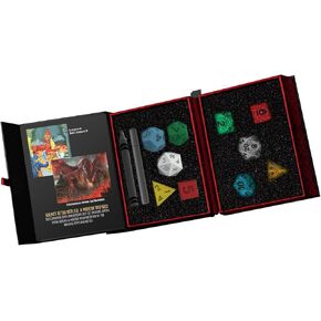 D&D 50th Anniversary Dice Double Set, Then and Now Commemorative Set with Modern and Retro DND Dice Sets