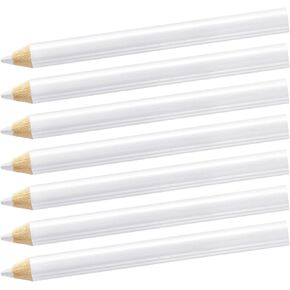 CustomyLife 7 Pcs Sewing Marking Pencil for Fabric Erasable Tailor Marker Pencils White Fabric Chalk Pencils for Sewing Quilting Dressmaker Craft