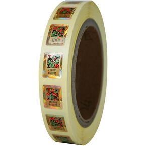 14 * 18mm Anti-Counterfeiting QR Code Labels Original Hologram Security Genuine Tag Authenticity Query Tamper Proof Stickers