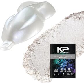 Balloon White Pearlescent 100% Pure Fine Mica Powder - Naturally Pigmented Multipurpose DIY Arts and Crafts, Dye, Soap Making, Cosmetics, Epoxy Resin, Paint, and More! 25 Grams