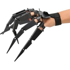 Halloween Articulated Fingers, Wearable Horrific Finger Extension Party Supplies Cosplay Props (Flexible, Easy To Put On and Unload) Fits All Finger Sizes(Left Hand)