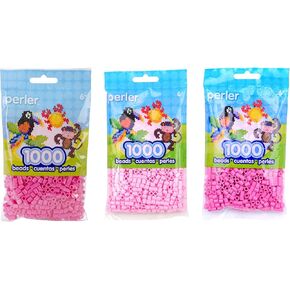 Perler Bead Bag, Light Pink 3-Pack