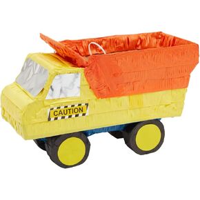 BLUE PANDA Dump Truck Pinata - Kids Construction Birthday Party Supplies, Construction Party Decorations (Small, 15.5x9x6 In)