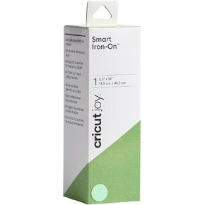 Cricut Smart Iron On Vinyl (5.5 x 19)(Glitter Fluorescent Green) for Joy Machine, Iron On Vinyl for Cricut, Heat Transfer Vinyl, Easy Weed Vinyl Heat Transfer, Matless Cutting Smart Vinyl Iron On, 3pk