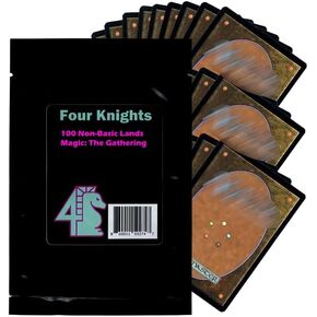 Four Knights: MTG TCG Non-Basic/Special Land Booster Pack 100 Cards Compatible with Magic