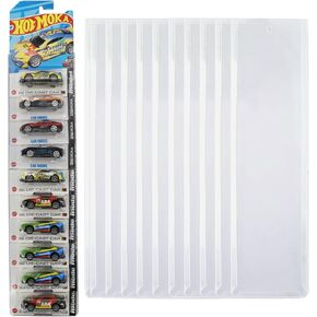 10pcs Model Car Display Case Wall Mount Holds Up to 100 Cars - Compatible with Matchbox Packaged Cars - Diecast Blister Packed Toy Car Organizer Display Shelf Rack Wall Storage