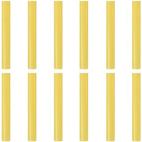 12 Pack Full Size Hot Glue Sticks, Hot Glue Gun Bulk Sticks,Length 100mm / 4", Diameter 11mm / 0.43"/ 0.44 Inch for Kids and Adults DIY Craft, Repairing, Decoration,Yellow 1.1cm x 10cm