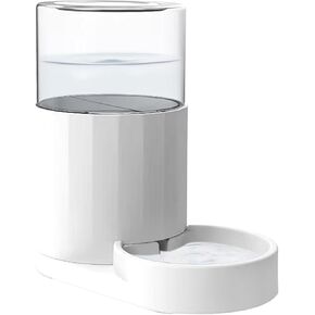 RIZZARI Automatic Pet Waterer, 3L Gravity Water Dispenser, 100% BPA-Free, Large Capacity Water Feeder for Cats and Small and Medium-Sized Dogs (3L,with Filter)