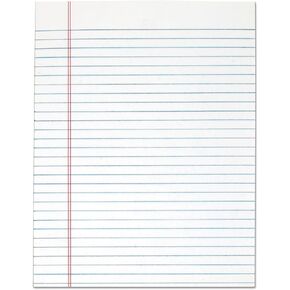 TOPS The Legal Pad Writing Pads, Glue Top, 8-1/2" x 11", Legal Rule, 50 Sheets, 12 Pack (7523)