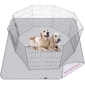 Washable Pee Pads for Dogs Extra Large, Reusable Quilted Dog Playpen Pads for Large Dogs, Non-Slip Whelping Pads, for Training, Travel, Whelping, Housebreaking, Incontinence, 65" x 48"