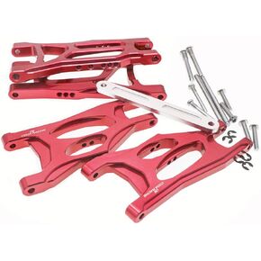 4pcs سبيكة الأسلحة الأمامية والخلفية الأسلحة مع شريط التعادل ل traxxas 1/10 Slash 2wd RC Car ترقية أجزاء R-Replaces الجزء 3631 2555 2532