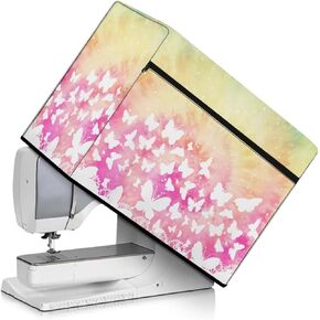 Sewing Machine Cover Zippered Easy to Keep Sewing Machine Dust Protector for Sewing Lover, Black White Cow Pattern