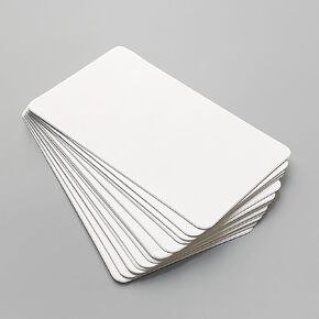 AIMI Blank Note Cards on Both Sides, White Index Cards 3.5" x 2.1",100 Count Notecards for Home, Classroom, Office