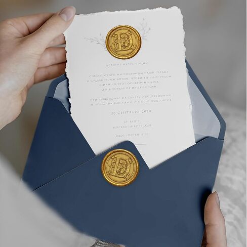 25Pcs Gold Wax Seal Stickers Handmade Envelope Seals Self Adhesive Letter Wax Stickers for Wedding Party Invitations, Envelope, Gift Wrap, Christmas(Initial A, Gold Wax) in Saudi Arabia