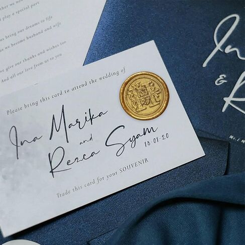 25Pcs Gold Wax Seal Stickers Handmade Envelope Seals Self Adhesive Letter Wax Stickers for Wedding Party Invitations, Envelope, Gift Wrap, Christmas(Initial A, Gold Wax) in Saudi Arabia