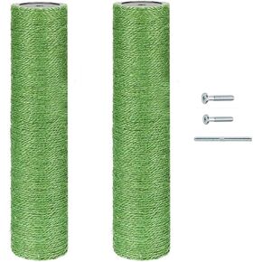 استبدال شجرة القط 2 حزمة 17.75 "L ، 2.75" Ø خدش القط الأخضر القطب بعد الاستبدال مع M8 المسمار