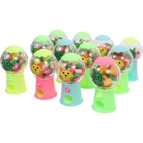 Vicasky 12pcs آلة المطاط الصغيرة حلوى موزع الطعام قلم رصاص القلم رصاص Mini Buzzles أقلام الرصاص Machine Candy Claw For Food Plastic Christmas Bubble Machine