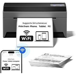 Phomemo WiFi Thermal Label Printer - 5G Wireless Shipping Label Printer for Small Business, Thermal Printer for Shipping Packages, Compatible with iOS&Android, MacOS, Windows, Amazon, Etsy, Ebay, USPS