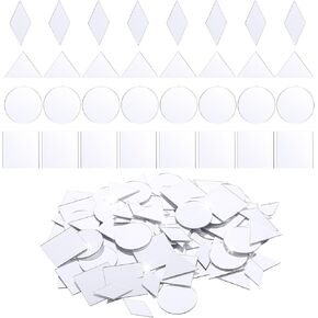 Giantree 120pcs بلاط الفسيفساء ، بلاط الفسيفساء للبلاط المرآة الحرف ، مرآة مربعة مرآة صغيرة ، مرآة مربعة صغيرة لاصقة ، مربع مربع مربع مربع مربع مربع مربع مربع لمشاريع DIY لمشاريع DIY