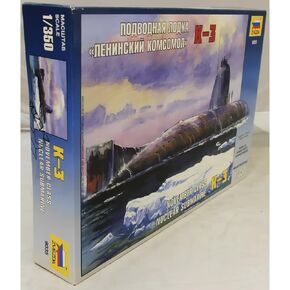 ZVEZDA 9035 - November Class Nuclear Submarine K-3 - Plastic Model Kit Scale 1/350 Lenght 12"/ 30.5 cm 34 Parts