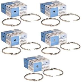 Book Ring - Sparco - قطر 3 بوصة ، 10 لكل صندوق ، Silver (SPR01441) (5 صناديق)