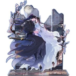 Authentic Acrylic Standee Standing The Husky&His White Cat Shizun Anime Mo Ran Chu Wan Ning Figure for Fans Collection (Screen Standee,Medium)