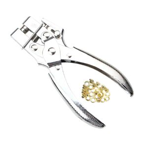 أداة تثبيت العيينة 3 مم و 5 مم مجموعة Iever Cliers Color Metal Air Hole Button Button Morb