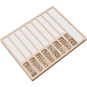 Chore Chart For Kids, Chore Chart For Adults, Command Center Wall Organization Glossy Wood Chore Chart List for Home
