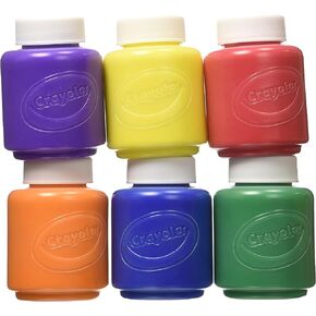 Crayola Kids' Paint Washable, Assorted Colors, 6 Count (Pack of 2)