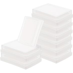 NUOBESTY 10Pcs Empty Blank Ink Pads Finger Ink Pads No Ink Fingerprint Ink Stamp Pads Sponge Stamp Pads for Ink Refill Painting Scrapbooking DIY Craft Project