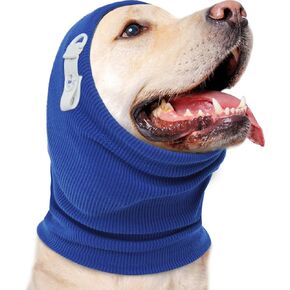 Nanaki Upgraded Dog Calming Hoodie Anxiety Relief, No Shake Ear Wraps for Dog, Soft Dog Hematoma Ear Wrap Anti-slip Dog Head Muffs Ear Protection Dog Head Cover Grooming Force Drying Bathing Fireworks