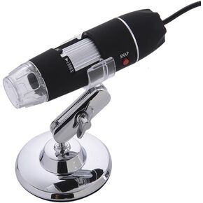 Magnification USB Microscope 8-led Digital Microscope Endoscope Loupe Otoscope Magnifier with Stand (1000X)