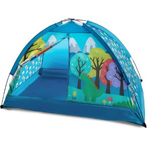 Dinosaur Kids Indoor Camping Play Tent – Durable Polyester with Majestic Print Design, Easy Setup, Spacious 2-Kid Playhouse, 60" x 36" x 36" – Perfect Starter Tent for Boys & Girls, Includes Carry Bag