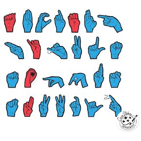 WonderFoam® Magnetic Sign Language Letters