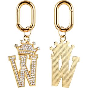 Tallew Dog Pet ID Tag, Letter Shapes Dog Collar Charm Name Tags Pet Personalized Dog Tag with Bling Rhinestones for Most Anti Lost Collar for Christmas Birthday Party Daily Decorations Gift