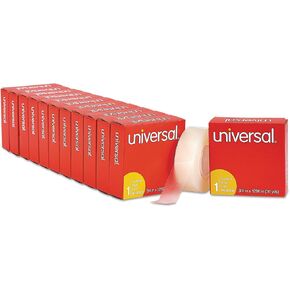 Universal Invisible Tape, 1" Core, 0.75" X 36 Yds, Clear, 12/Pack