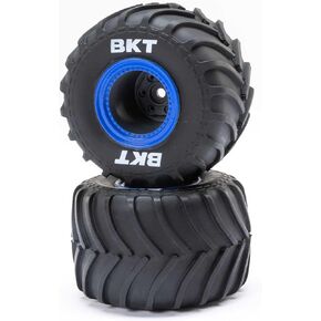 Losi MT Tires Blue Beadlock Premount2 Mini LMT LOS41047