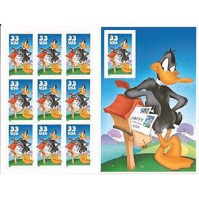 1999 Daffy Duck Pane of 10 Stamps (3306) by USPS