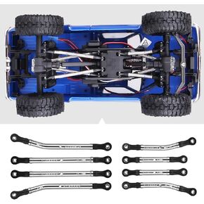 High Clearance Chassis Links Set Stainless Steel Suspension Link Set 50g for Traxxas TRX4M High Trail K10 F150 Chassis Upgrades 1/18 RC Crawler Accessories