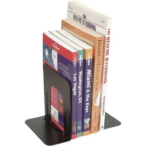 Officemate International 93001 5" Black Steel Bookends